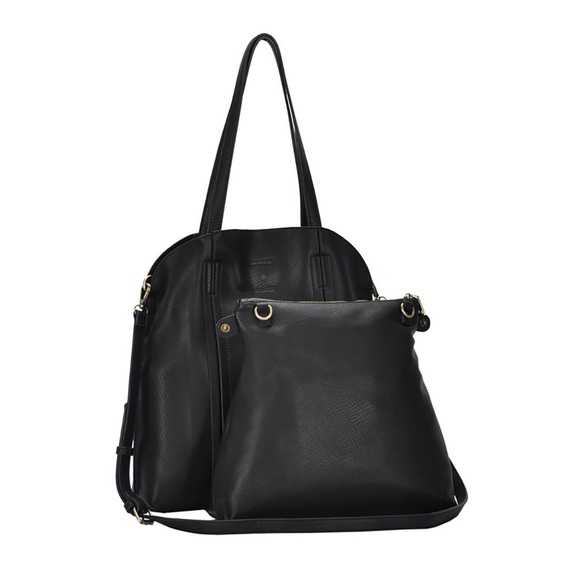 Antik Kraft Sleek Black Shoulder Bag - Picture 2 of 9